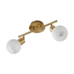 Loftlamper|Pendellamper ^ Lindby loftlampe Elaina, 30 cm, 2 lyskilder, messing, glas, E14