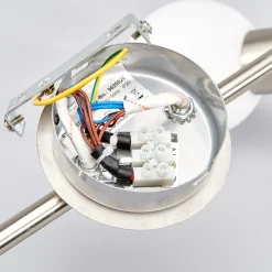 Lindby Gang|Loftlamper > loftlampe Elaina, 180 cm, 6 lyskilder, nikkel, glas, E14