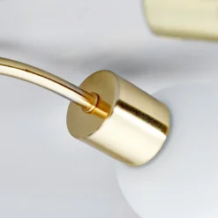 Gang|Loftlamper ^ Lindby loftlampe Elaina, Ø54cm, 5 lyskilder, messing, glas, E14