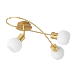 Gang|Loftlamper ^ Lindby loftlampe Elaina, 54 cm, 3 lyskilder, messing, glas, E14