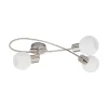 Lindby Gang|Loftlamper > loftlampe Elaina, 50 cm, 3 lyskilder, nikkel, glas, E14