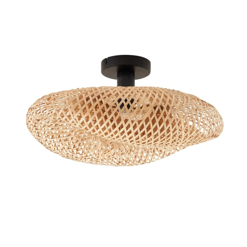 Lindby Loftlamper|Pendellamper > loftlampe Eleane, bambus, natur, Ø 50 cm