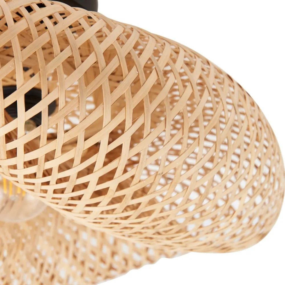 Lindby Loftlamper|Pendellamper > loftlampe Eleane, bambus, natur, Ø 50 cm