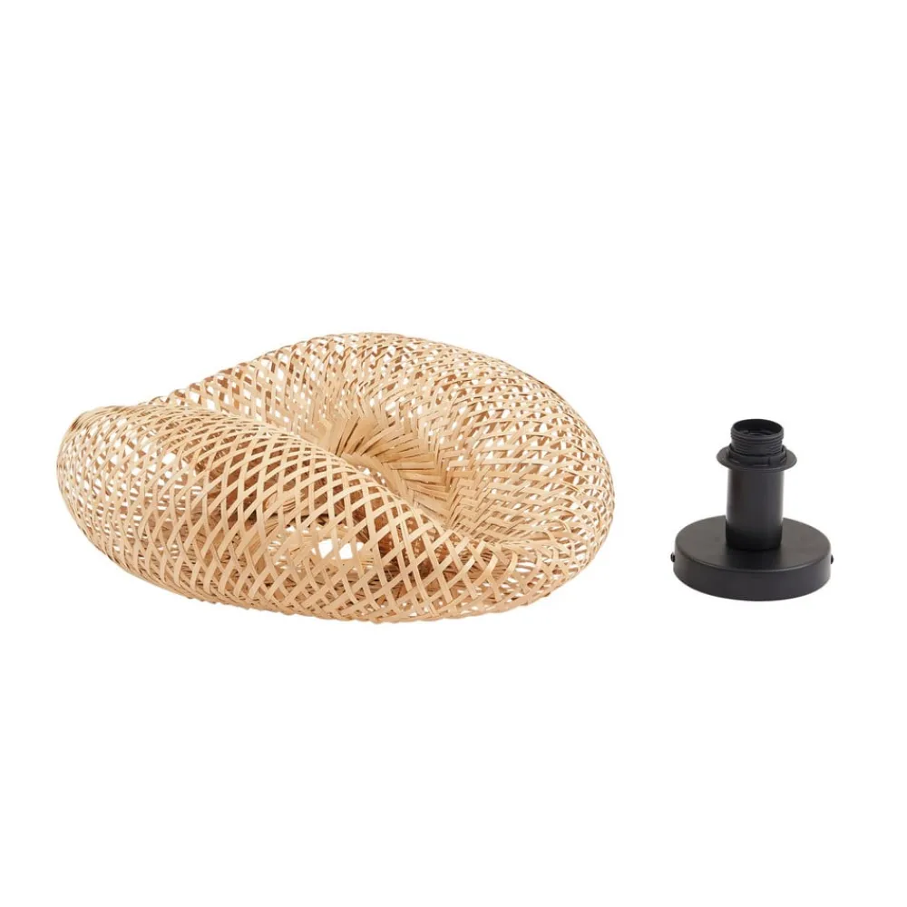 Lindby Loftlamper|Pendellamper > loftlampe Eleane, bambus, natur, Ø 50 cm