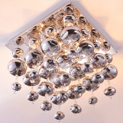 Lindby Gang|Loftlamper > loftlampe Esfera, røggrå, glas, 4 lyskilder, 35 cm