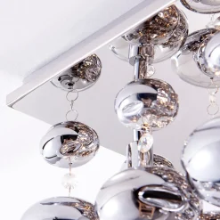 Lindby Gang|Loftlamper > loftlampe Esfera, røggrå, glas, 4 lyskilder, 35 cm