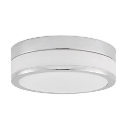 Lindby Loftlamper|Loftlamper > Loftlampe Flavi, Ø 28 cm, krom, glas, IP44, E27