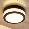 Lindby Gang|Loftlamper > loftlampe Flavi, Ø 23 cm, sort, glas, IP44, E27