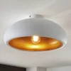 Lindby Gang|Loftlamper > loftlampe Gerwina, hvid/guld, metal, 40 cm, E27