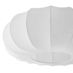 Lindby Loftlamper|Pendellamper > Loftlampe Helin, hvid, Ø 60 cm, tekstil, 3 x E27