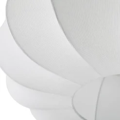 Lindby Loftlamper|Pendellamper > Loftlampe Helin, hvid, Ø 60 cm, tekstil, 3 x E27