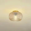 Lindby Loftlamper|Loftlamper > loftlampe Hildur, Ø 25 cm, ravfarvet, glas