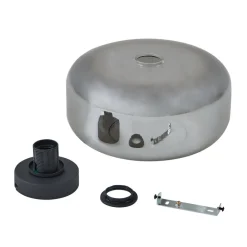 Lindby Loftlamper|Loftlamper > loftlampe Hildur, Ø 28,5 cm, røggrå, glas
