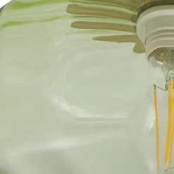 Lindby Gang|Loftlamper > loftlampe Hildur, grøn, glas, Ø 22 cm