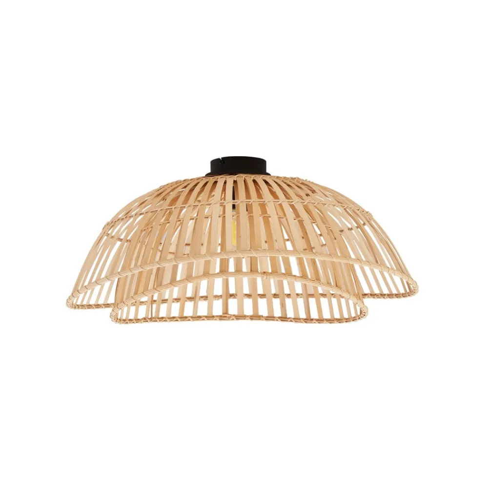 Lindby Loftlamper > loftlampe Ilajus, Ø 62 cm, naturlig bambus