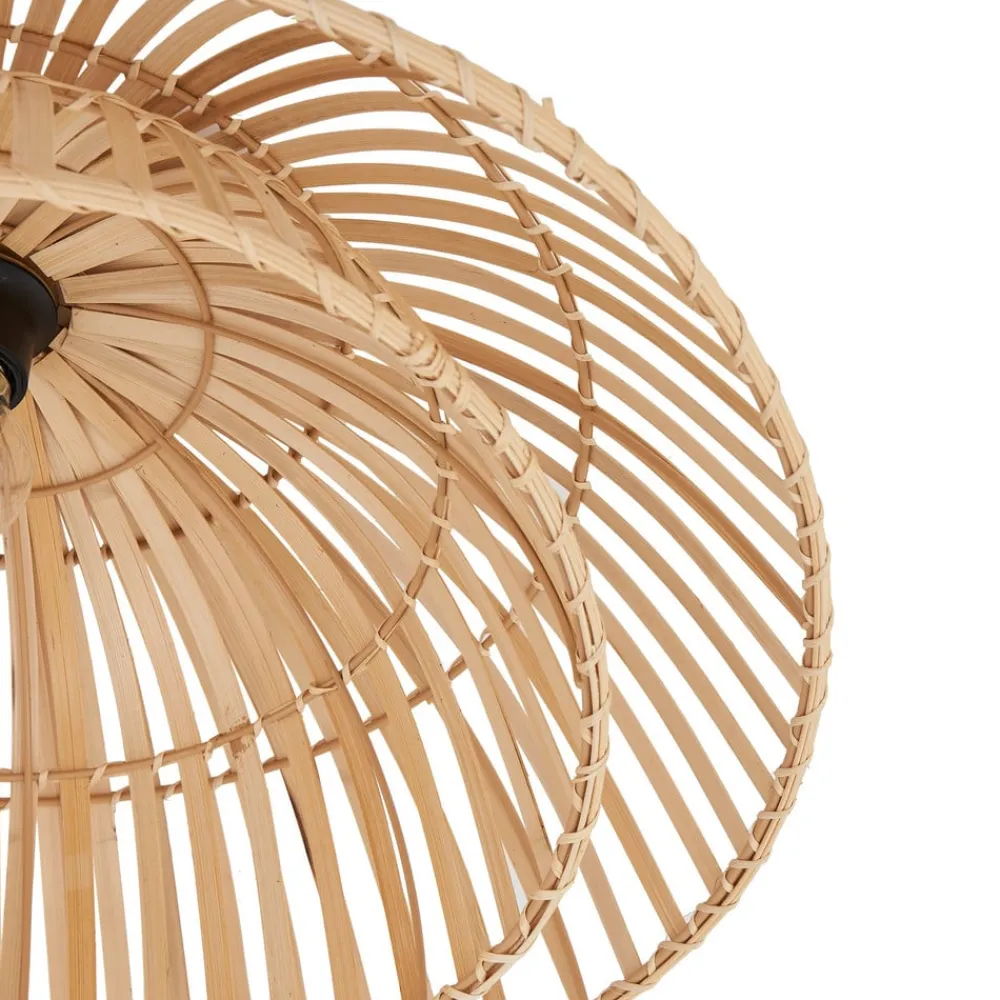 Lindby Loftlamper > loftlampe Ilajus, Ø 62 cm, naturlig bambus