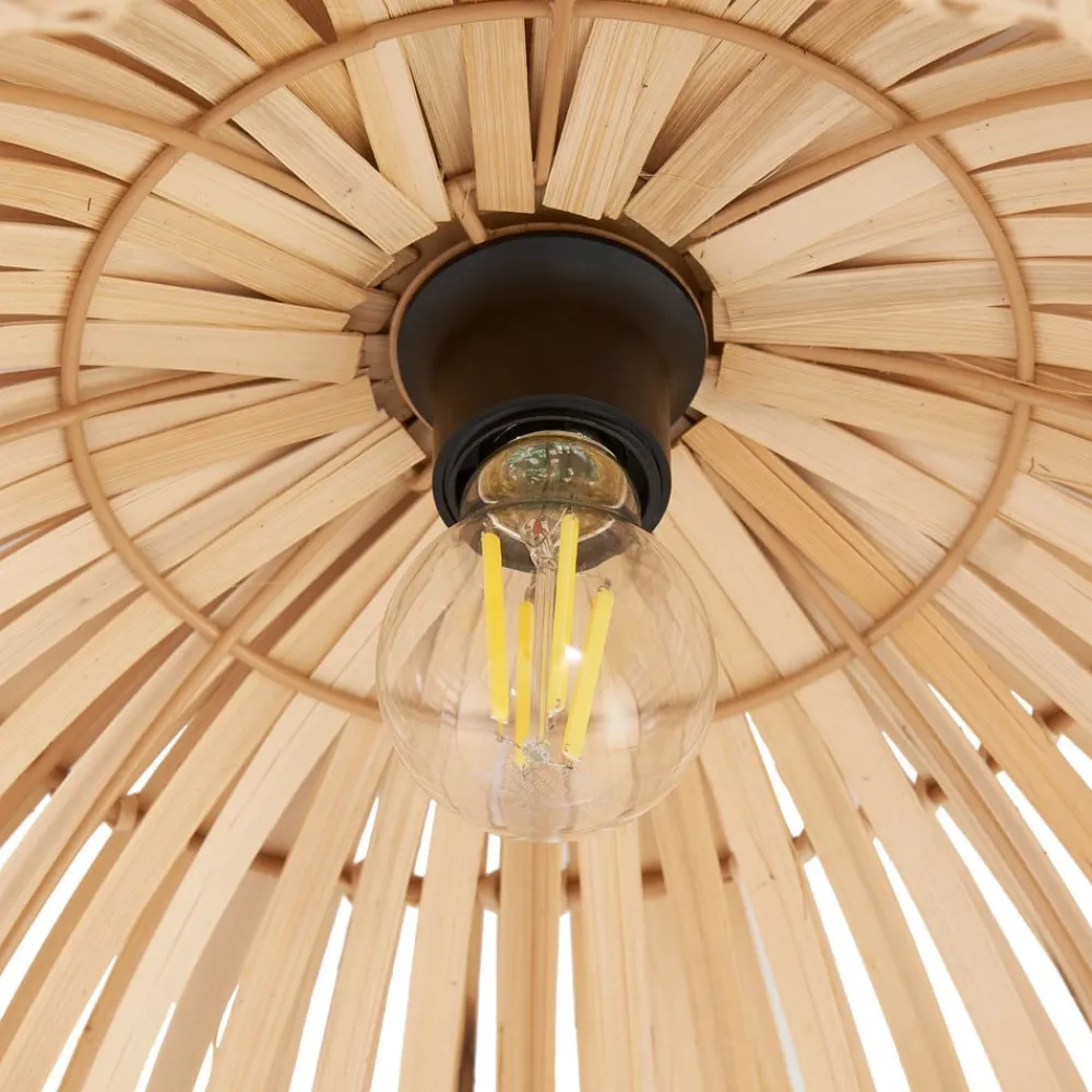 Lindby Loftlamper > loftlampe Ilajus, Ø 62 cm, naturlig bambus