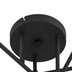 Lindby Loftlamper|Pendellamper > loftlampe Isamer, smoke grey/amber, Ø 80 cm, globe