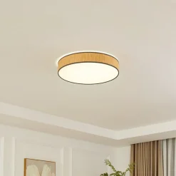 Lindby Loftlamper > loftlampe Jutis, beige, tang, Ø 50 cm