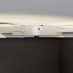 Lindby Loftlamper|Loftlamper > loftlampe Laurenz, 4 lyskilder, sort/guld, tekstil
