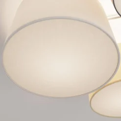 Lindby Gang|Loftlamper > loftlampe Laurenz, 5 lyskilder, 93 cm, brun/beige, E27