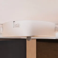 Gang|Loftlamper ^ Lindby loftlampe Laurenz, 3 lyskilder, grå/brun, tekstil
