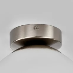 Gang|Loftlamper ^ Lindby loftlampe Lennie, hvid, glas, Ø 20 cm, IP44, E27