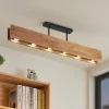 Lindby Loftlamper > loftlampe Malwin, GU10, 100 cm lang, 6 lyskilder, træ