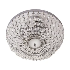 Gang|Loftlamper ^ Lindby loftlampe Mondrian, 35 cm, krom, krystal