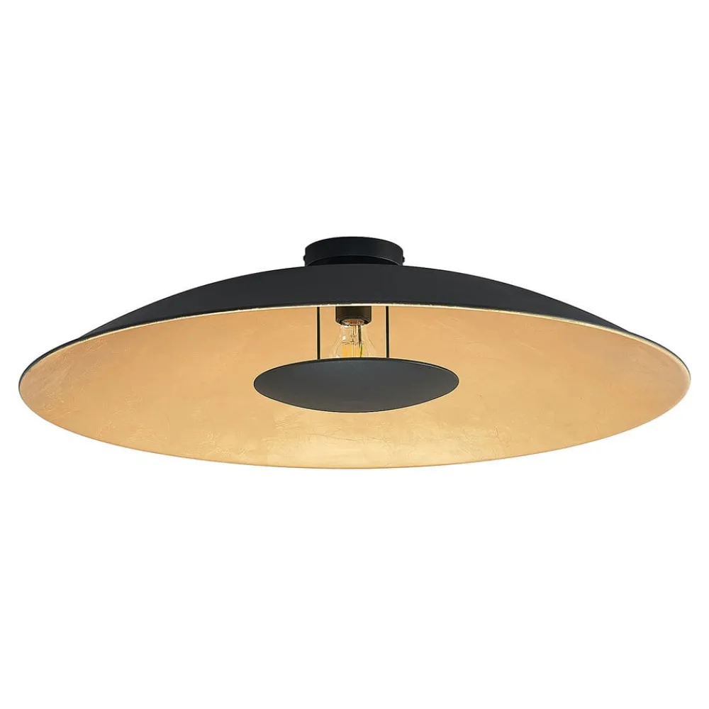 Lindby Loftlamper|Loftlamper > loftlampe Narisara, Ø 80 cm, E27, sort-guld