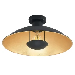 Lindby Gang|Loftlamper > loftlampe Narisara, Ø 40 cm, E27, sort-guld