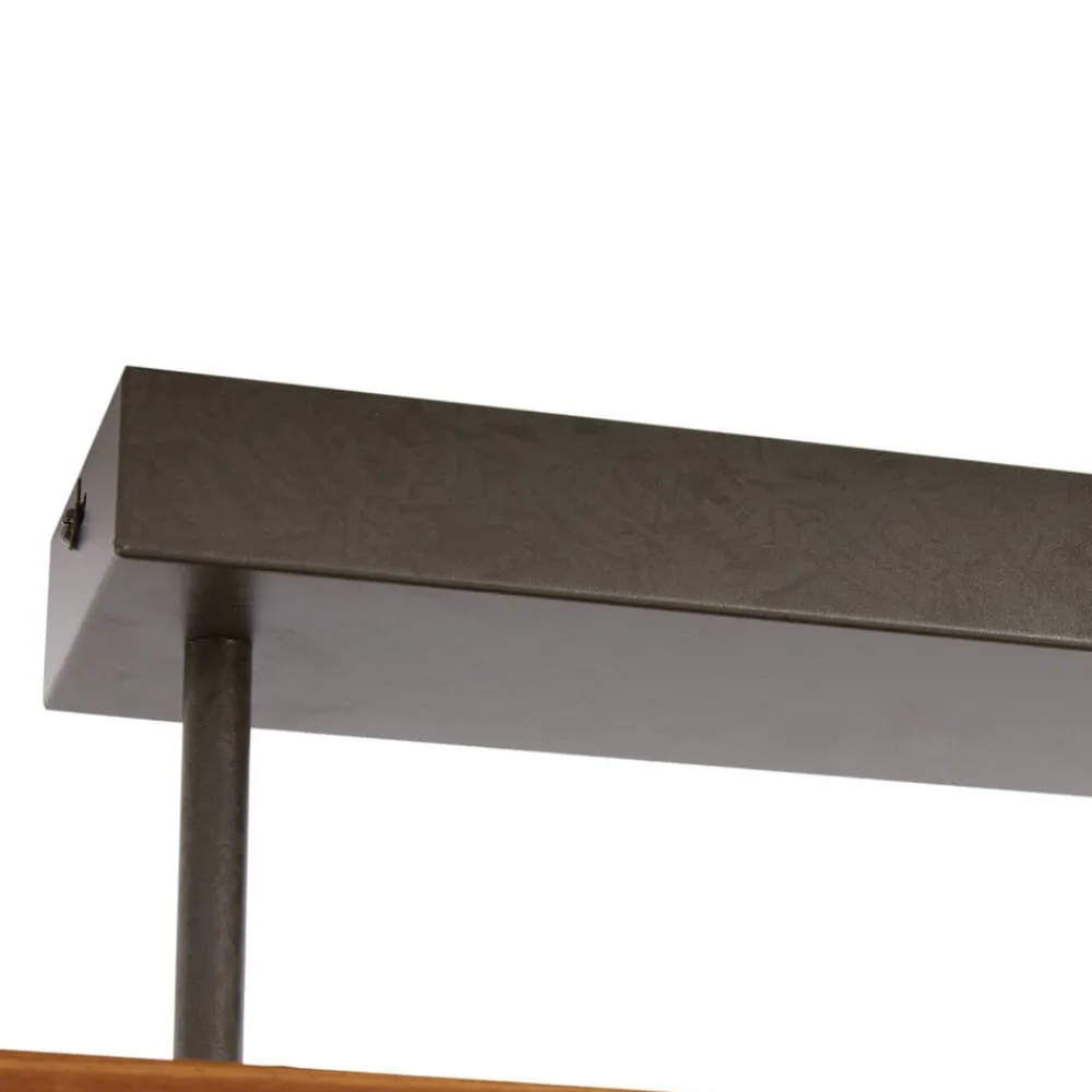 Lindby Loftlamper|Loftlamper > loftlampe Nesaja, sort, træ, 98 cm, dæmpbar