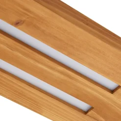 Lindby Loftlamper|Loftlamper > loftlampe Nesaja, sort, træ, 98 cm, dæmpbar