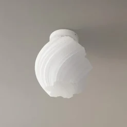 Loftlamper|Loftlamper ^ Lindby loftlampe Nuvia, højde 32 cm, hvid, 3D-print