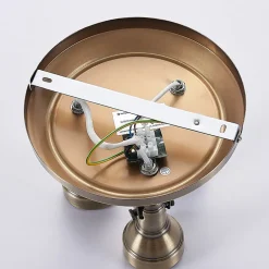 Loftlamper|Loftlamper ^ Lindby loftlampe Perseas, Ø 22cm, 3 lyskilder, antik messing, GU10