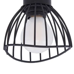 Gang|Loftlamper ^ Lindby loftlampe Piena, sort, 4 lyskilder, metal, 70 cm