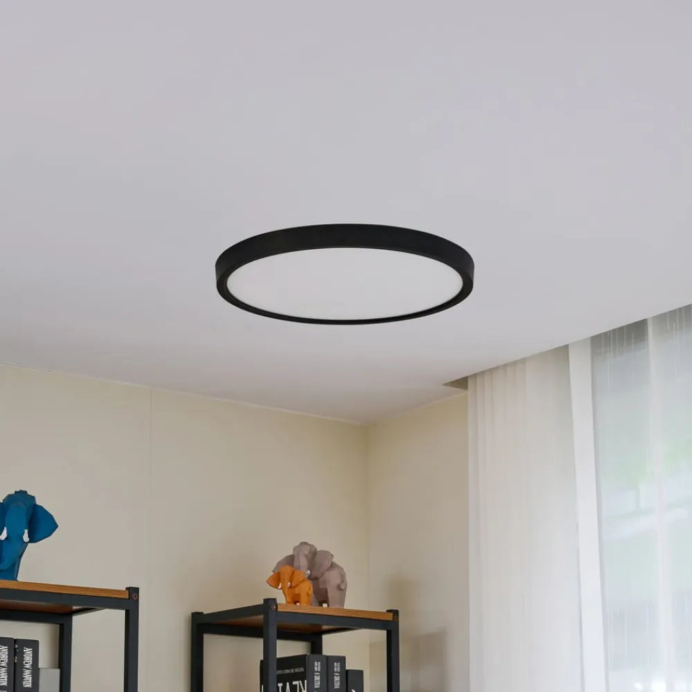 Lindby Gang|Loftlamper > loftlampe Pravin, Ø 50 cm, CCT, sort