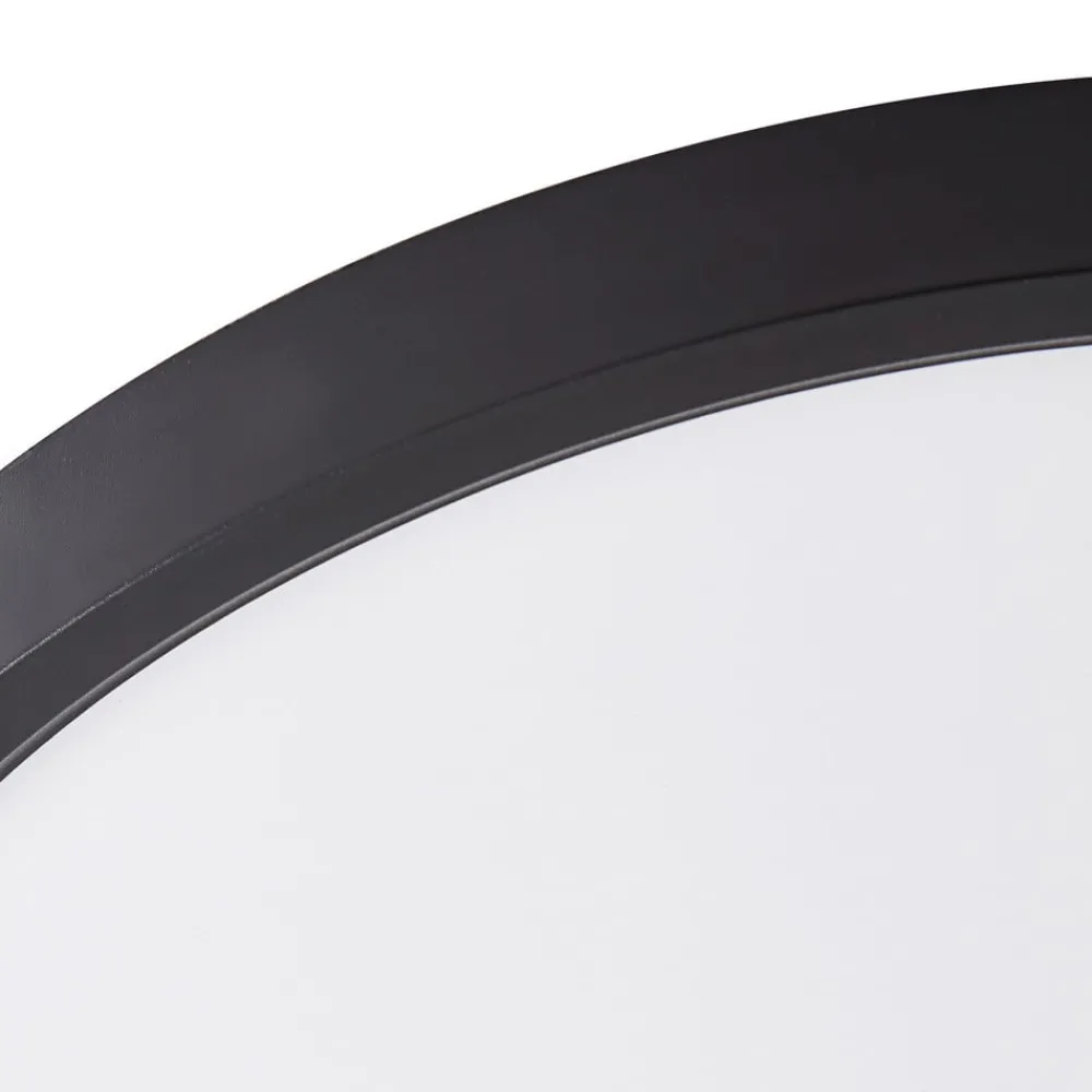 Lindby Gang|Loftlamper > loftlampe Pravin, Ø 50 cm, CCT, sort
