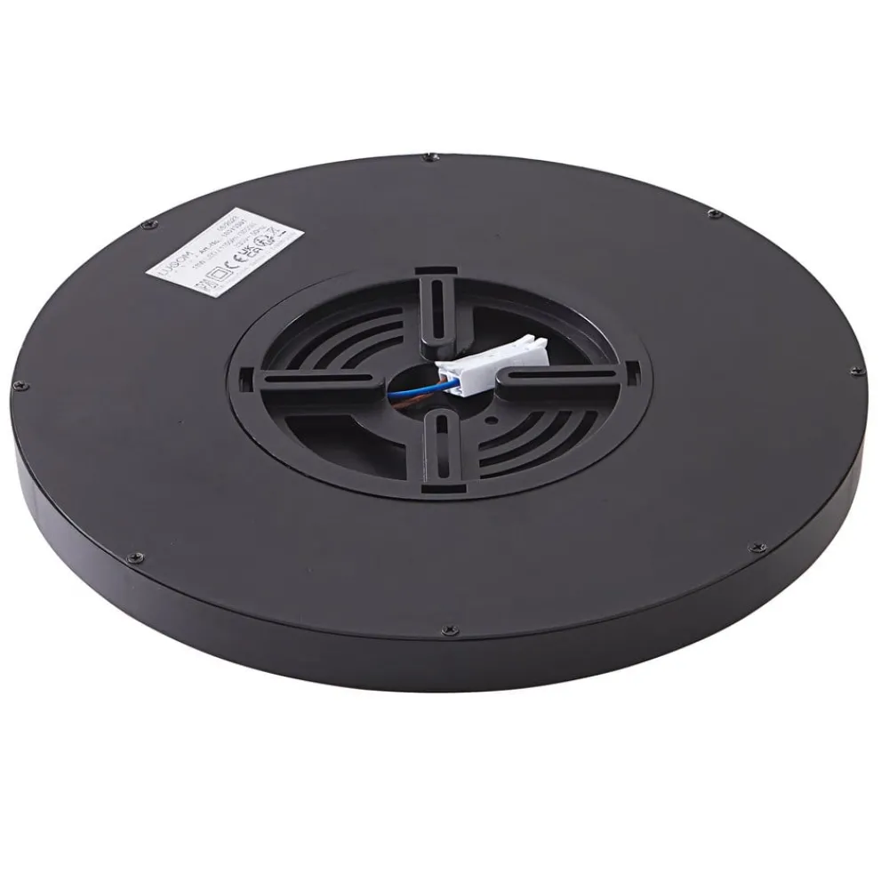 Lindby Gang|Loftlamper > loftlampe Pravin, Ø 30 cm, dæmpbar, sort