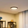 Lindby Gang|Loftlamper > loftlampe Pravin, Ø 30 cm, 3.000 K, sort