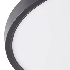 Lindby Gang|Loftlamper > loftlampe Pravin, Ø 40 cm, 3.000 K, sort
