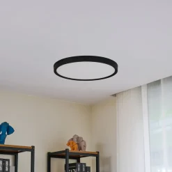 Lindby Gang|Loftlamper > loftlampe Pravin, Ø 50 cm, 3.000 K, sort