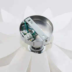 Loftlamper|Pendellamper ^ Lindby loftlampe Rimon, hvid, plast, Ø 50 cm, E27
