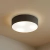 Lindby Loftlamper|Pendellamper > loftlampe Sebatin, Ø 40 cm, grå, stof, E27