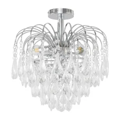 Loftlamper|Loftlamper ^ Lindby loftlampe Silino, grå, metal, Ø 40cm, E14