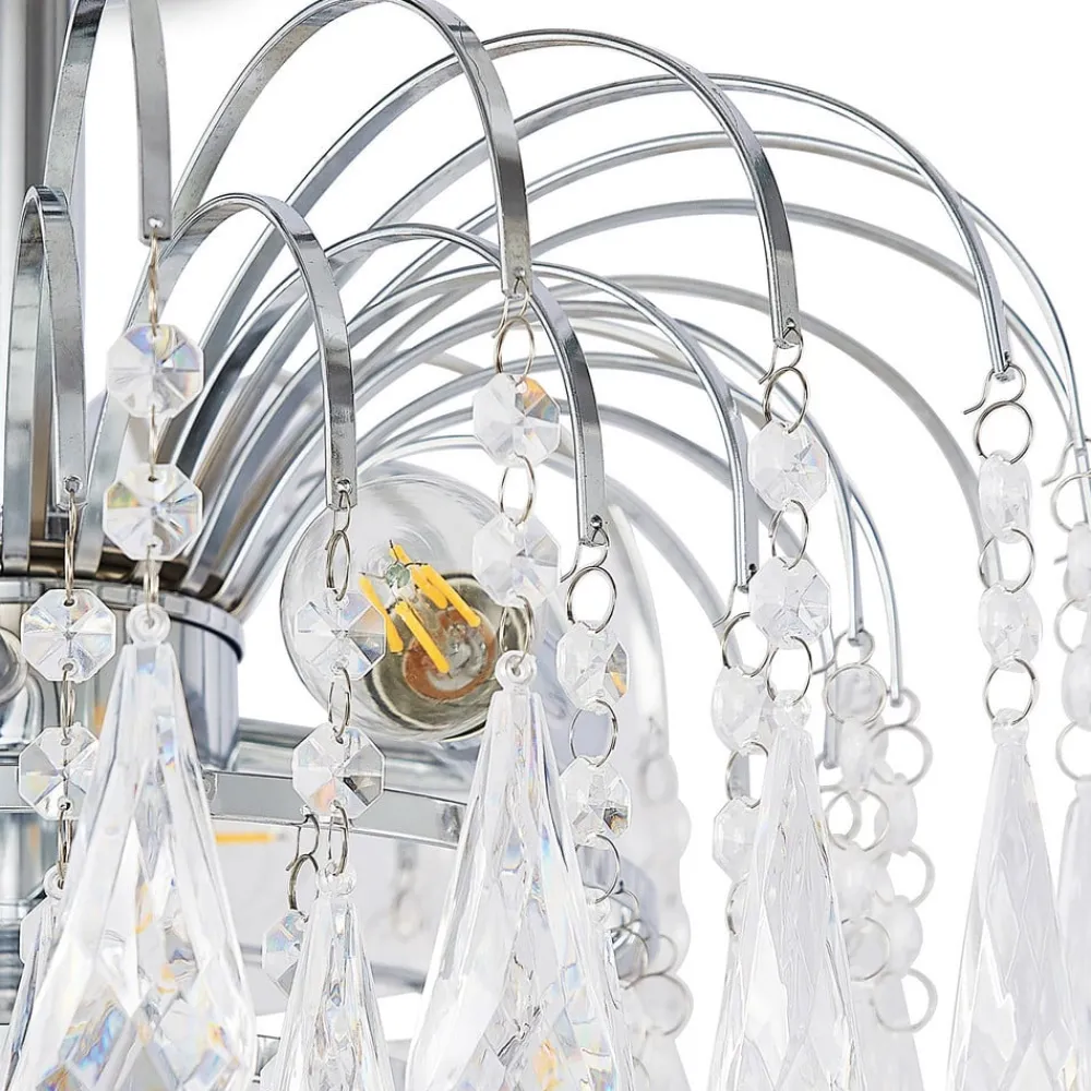 Loftlamper|Loftlamper ^ Lindby loftlampe Silino, grå, metal, Ø 40cm, E14