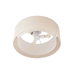 Lindby Loftlamper|Pendellamper > Loftlampe Soula, Ø 60 cm, beige, plast, E27