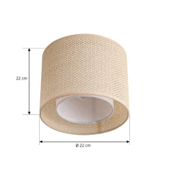 Lindby Loftlamper|Loftlamper > loftlampe Soula, Ø 26 cm, beige, plast, E27