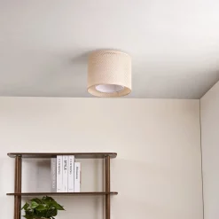 Lindby Loftlamper|Loftlamper > loftlampe Soula, Ø 26 cm, beige, plast, E27