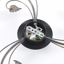 Lindby Loftlamper|Pendellamper > loftlampe Stefania, 3 lyskilder, Ø 46 cm, sort/guld